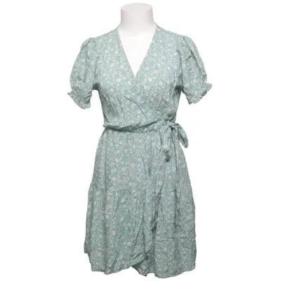Wrap dress (Green, White) from Iris Viscose
