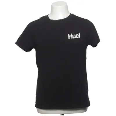 T-shirt (Noir) de Huel Coton, Élasthane