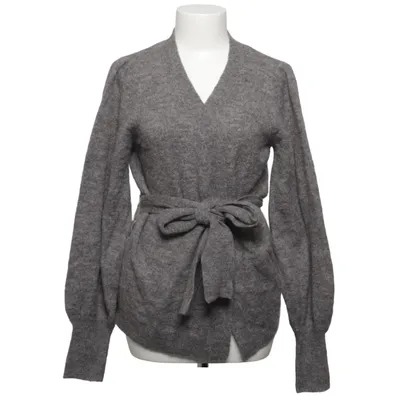 Slå om-cardigan (Grå) fra Ichi Akryl, Alpacauld, Elastan, Genanvendt polyester
