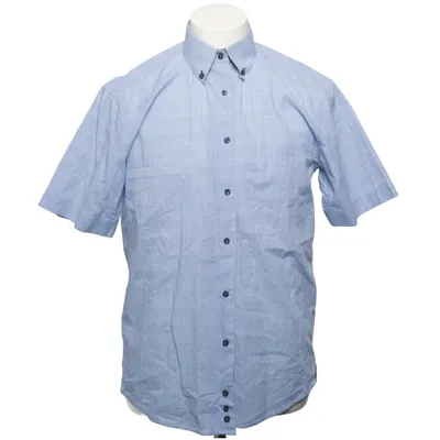 Chemise à manches courtes (Bleu, Blanc) de Oscar of Sweden Coton