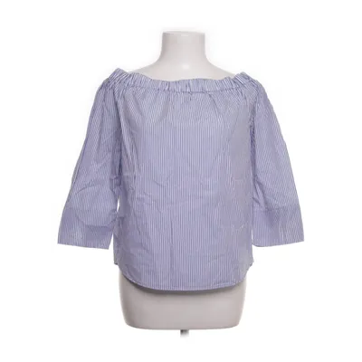 Topp (Blå, Vit) från Zara Woman Bomull