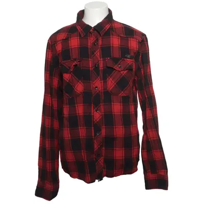 Flannel skjorte (Rød, Sort) fra Brandit Bomuld