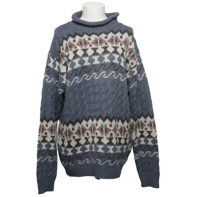 Sweater (Blue, Multicolored) from Broadcast Acrylic, Wool