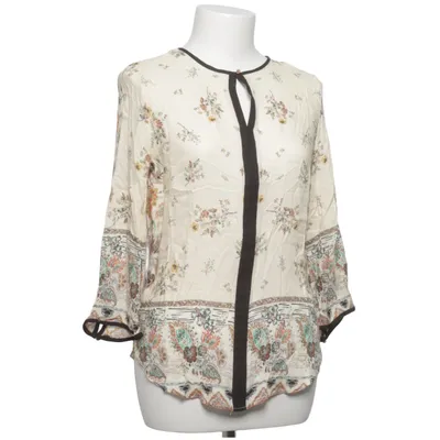 Blouse (Beige, Multicolore) de Tinta Style Polyester, Viscose