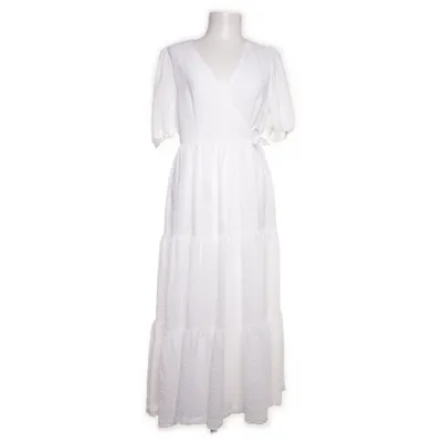 Omlottklänning (Vit) från Monki Elastan, Polyester