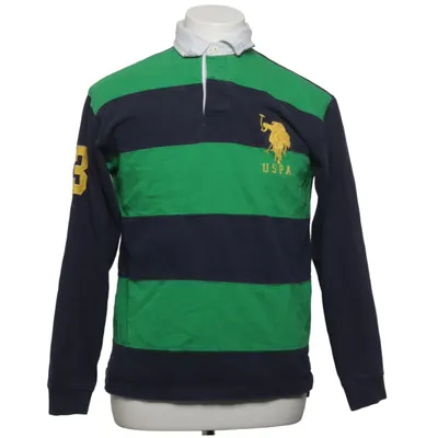 Rugbytröja (Blå, Grön) från U.S. Polo Assn. Bomull