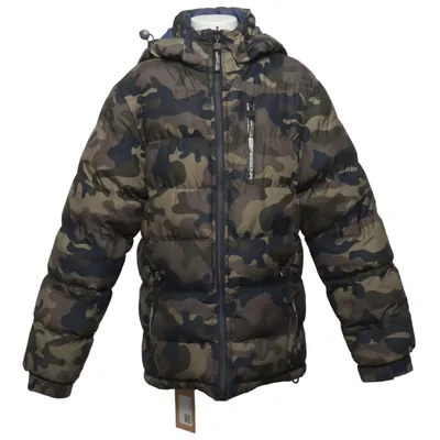 Vändbar jacka (Grön, Brun, Blå) från H Collection Nylon, Polyester