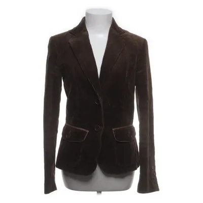 Kavaj (Brun) från Zara Basic Acetat, Bomull, Viskos