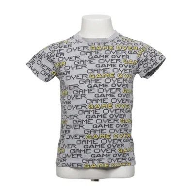 T-shirt (Gray, Black, Yellow) from Friboo Cotton, Polyester