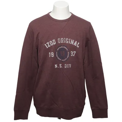 Collegetröja (Brun) från Izod Bomull, Polyester