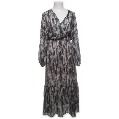 Långklänning (Svart, Vit, Flerfärgad) från Naoko Elastan, Polyester, Viskos