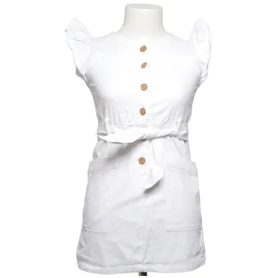 Denim dress (White) from Copper key Cotton, Elastane