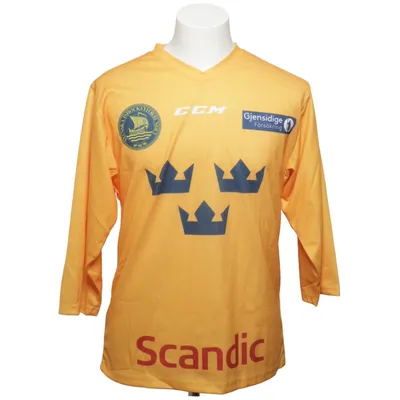 Maillot de hockey (Jaune, Bleu) de CCM Polyester