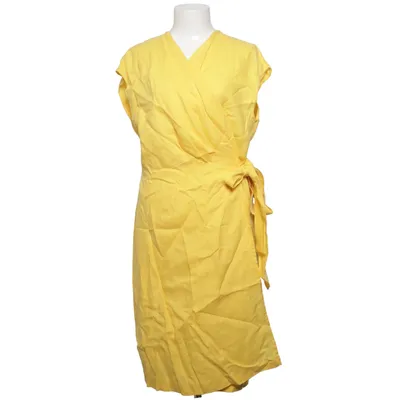 Wrap dress (Yellow) from Sintesis Linen