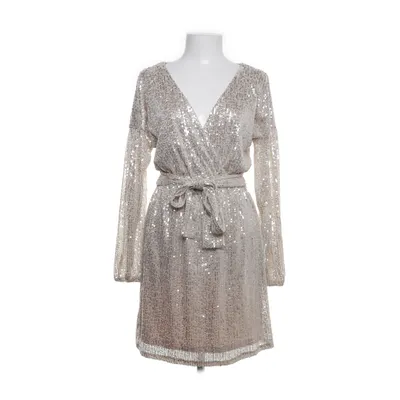 Cocktailklänning (Beige, Silverfärgad) från Dennis Maglic Bomull, Polyester