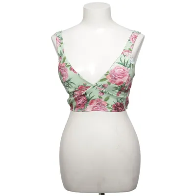 Crop top (Groen, Meerkleurig) van Etika Fashion Elastaan, Polyester