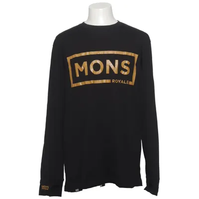 Lange mouwen shirt (Zwart, Meerkleurig) van Mons Royale Merinowol