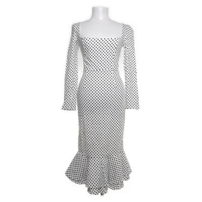 Klänning (Vit, Svart) från Fashion Bomull