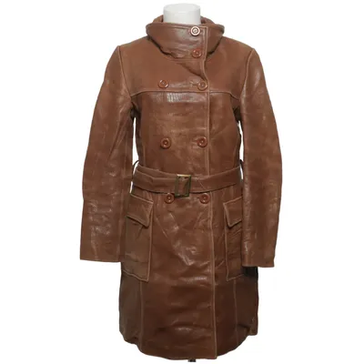 Veste longue en cuir (L826T) de Acton Cuir