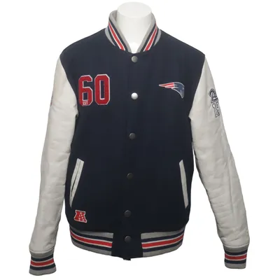 Varsity jacket (Blue, White, Red) from NFL Team Apparel Polyester, Polyurethane, Wool