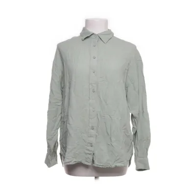 Shirt (Green) from Stradivarius Cotton, Linen, Viscose
