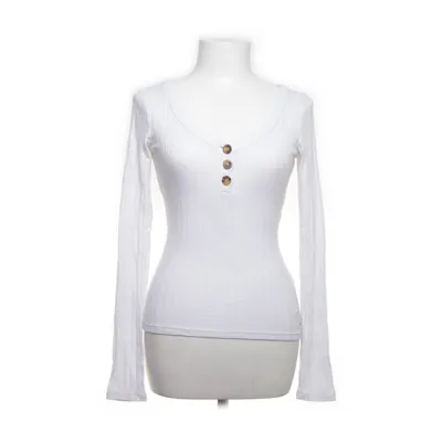 Henley shirt (White) from Hollister California Nylon, Polyester, Viscose