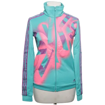 Træningsjakke (Turkis, Flerfarvet) fra Adidas Polyester