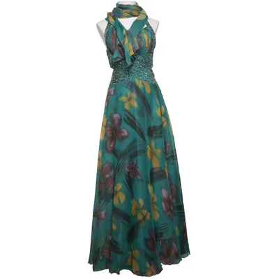 Evening gown (Blue, Yellow, Purple, Multicolored) from Aaliya S Polyester