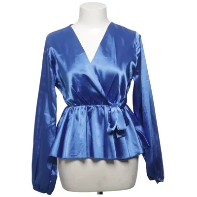 Blouse portefeuille (Bleu) de Missay Élasthane, Polyester