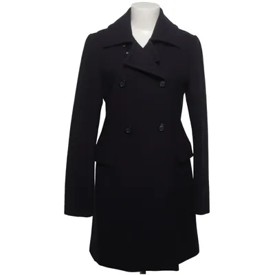 Coat (Blue) from Pennyblack Cupro, Polyamide, Viscose, Wool