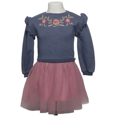Dress (Blue, Pink) from Rachel Zoe Cotton, Elastane, Polyester