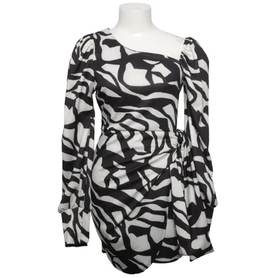 Dress (Black, White) from ASOS Design Elastane, Polyester