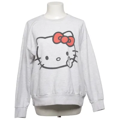 Collegetröja (Grå, Flerfärgad) från Hello Kitty Bomull, Polyester