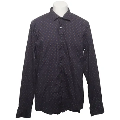 Shirt (Blauw, Meerkleurig) van Carl William Katoen, Elastaan