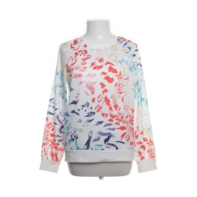 Collegetröja (Vit, Flerfärgad) från Emery Rose Elastan, Polyester