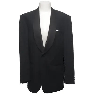 Smokingblazer (Sort) fra Long John Viscose, Uld