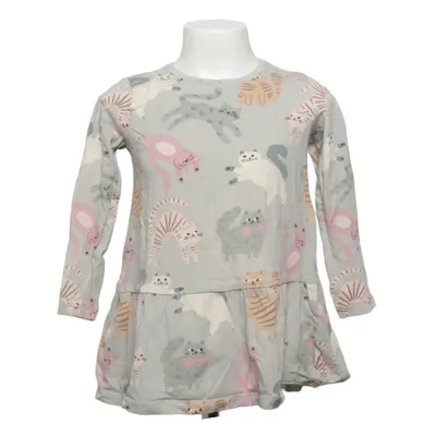 Dress (Gray, Multicolored) from Lindex Kids Cotton