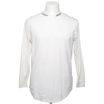 Långärmad t-shirt (Vit) från SikSilk Bomull, Elastan