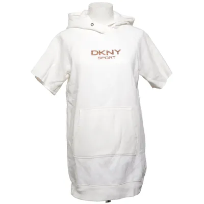 Kortärmad huvtröja (Vit) från DKNY Sport Bomull, Polyester