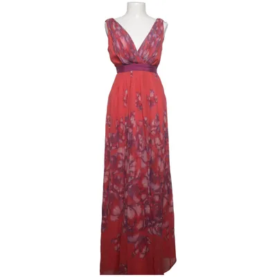 Maxikleid (Rot, Lila, Mehrfarbig) von Mango Suit Polyester, Seide