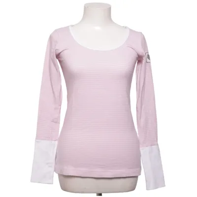 Langærmet t-shirt (Pink, Hvid) fra Blooming Bomuld, Elastan