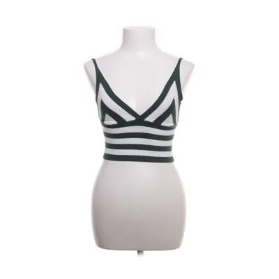 Crop top (Blanc, Vert, Multicolore) de Subdued Polyester, Viscose