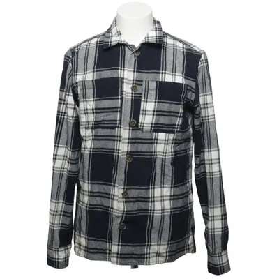 Flanellen overhemd (Blauw, Wit, Grijs) van Originals by Jack & Jones Katoen, Polyester