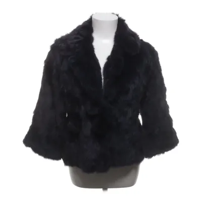 Pelsjakke (Sort) Polyester, Kaninpels