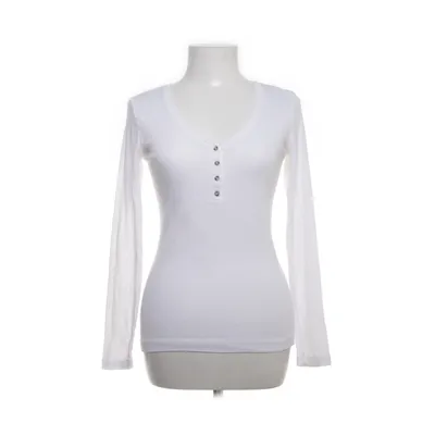 Henley T-shirt (Hvid) fra H&M Basic Bomuld, Elastan