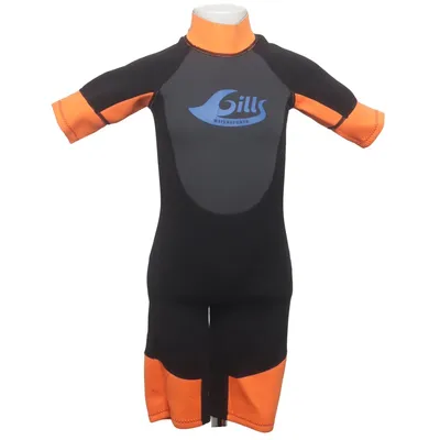Wetsuit (Black, Orange, Gray) from Gills Watersports Polyester