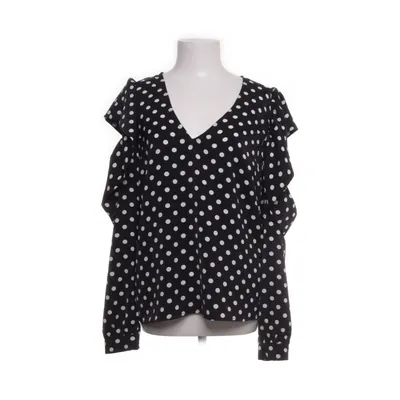 Blouse (Black, White) from Chloé B x NA-KD Polyester