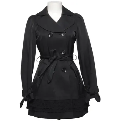 Trenchcoat (Svart) från Betsey Johnson Bomull, Polyester