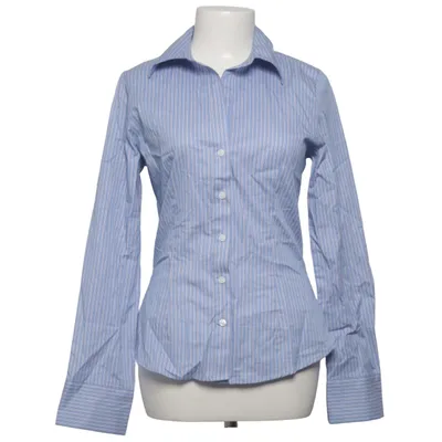 Chemise (Bleu, Blanc) de H&M Coton, Élasthane