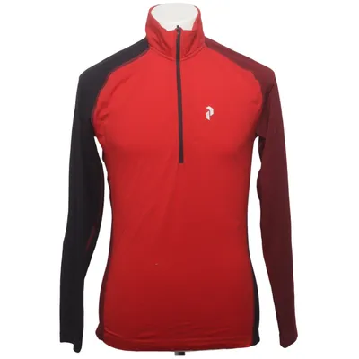 Base layer shirt (Red, Black, Multicolored) from Peak Performance Elastane, Merino wool, Polyester